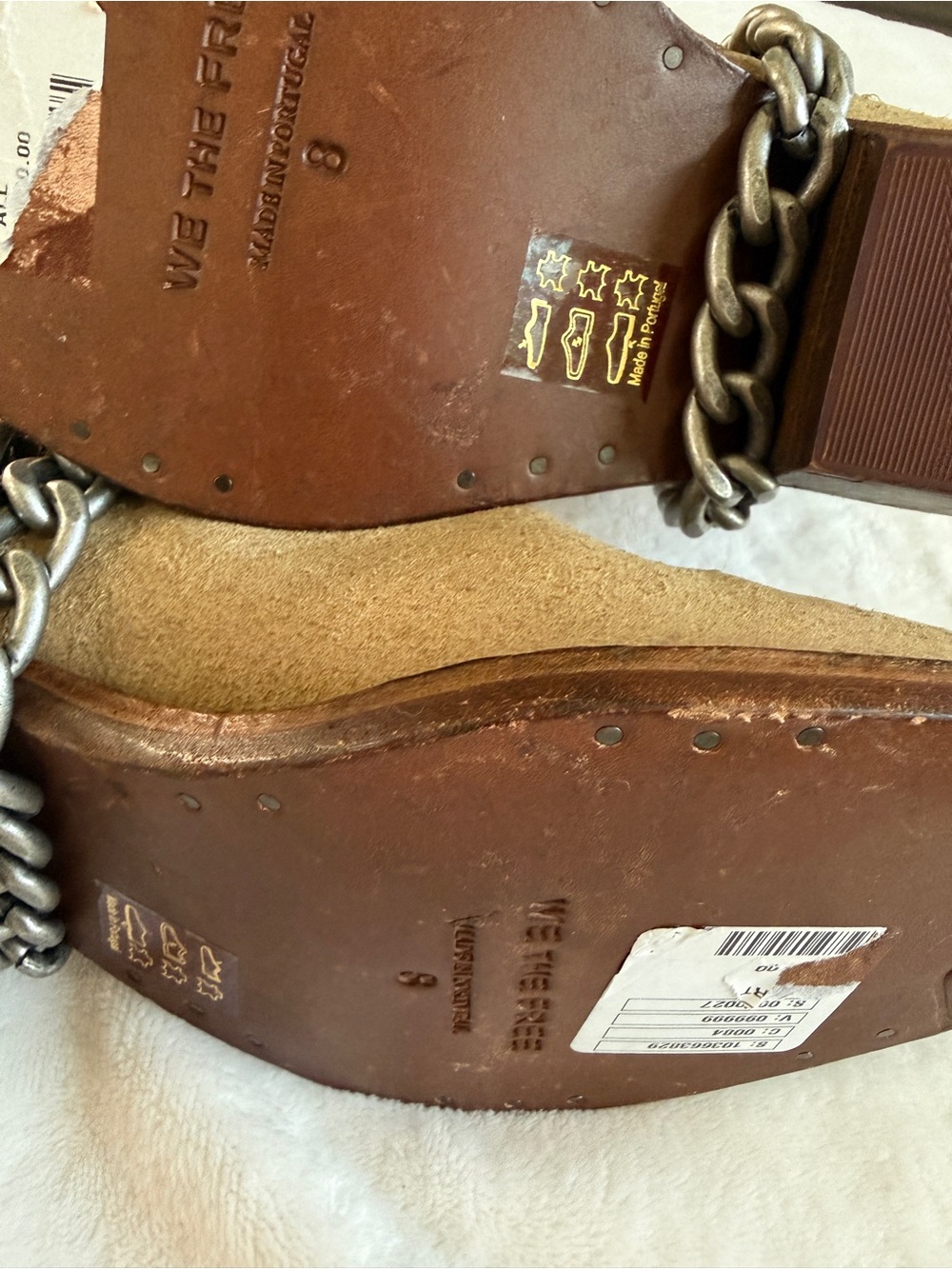 Free People Aiden Chain Boots Camel oiled suede - Picture 12 of 12